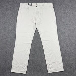 NWT Linksoul Bamboo Cotton Stretch Straight Pants in Chalk Light Blue Size 40x32